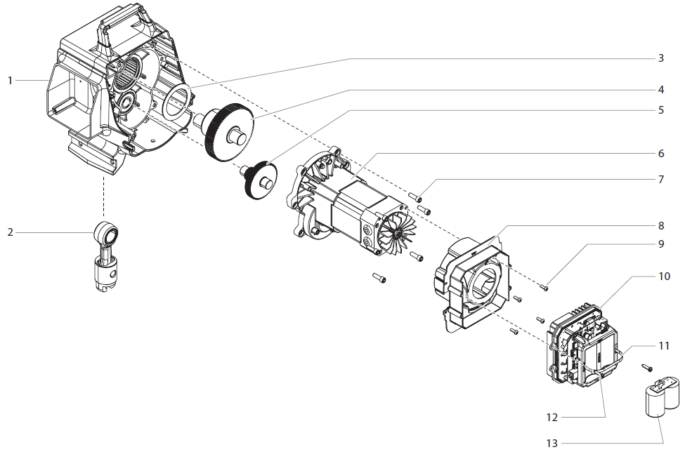 Impact 840 Drive Assembly Parts